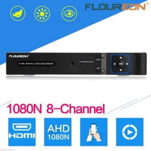 FLOUREON CCTV 8CH 1080N HDMI P2P DVR Security Camera Video Recorder - Picture 1 of 9
