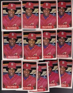 1982 Fleer Baseball #118 LOT of (13) TITO LANDRUM NM+ St. Louis CARDINALS
