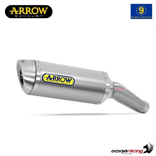 Scarico Arrow Thunder omologato in alluminio per Honda CBR125R 2004>2010 Foto 1 de 1