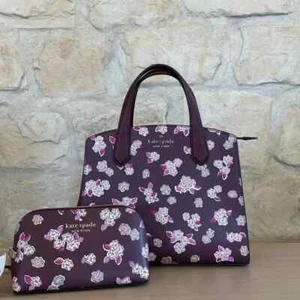 Kate Spade Tinsel Frosted Floral Satchel Crossbody Bag/ Wallet option NWT - Picture 1 of 35