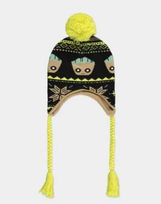 MARVEL COMICS GUARDIANS OF THE GALAXY GROOT SHERPA LAPLANDER STYLED BEANIE - Image 1 of 2