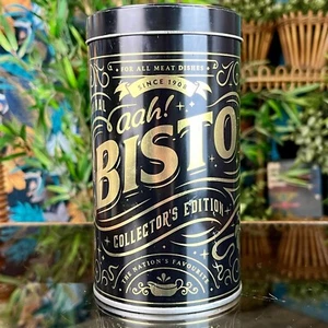 BISTO COLLECTOR’S EDITION GRAVY TIN Empty Gold Black Metal Storage Container - Picture 1 of 9
