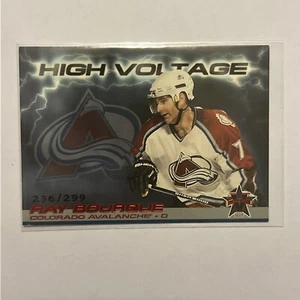 Ray Bourque 2000 Pacific Vanguard High Voltage RED #6 Boston Bruins #/299 - Picture 1 of 2