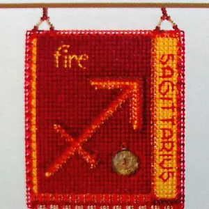 Sagittarius Zodiac Cross Stitch Beaded Ornament Kit by Mill Hill MH161823 - Picture 1 of 1