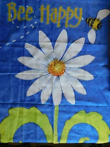 Bandera de jardín Bee Happy Sunflower Bumblebee 28 X 40 - Imagen 1 de 4