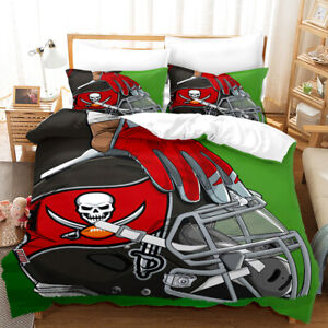 Tampa Bay Buccaneers Bedding Set Duvet Cover Quilt Cover 2 Pillowcases US size