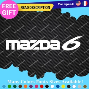 Fits Mazda 6 Decals Stickers Vinyl Emblem JDM Drift Tuning Door Fuel Rim Japan - Picture 1 of 52