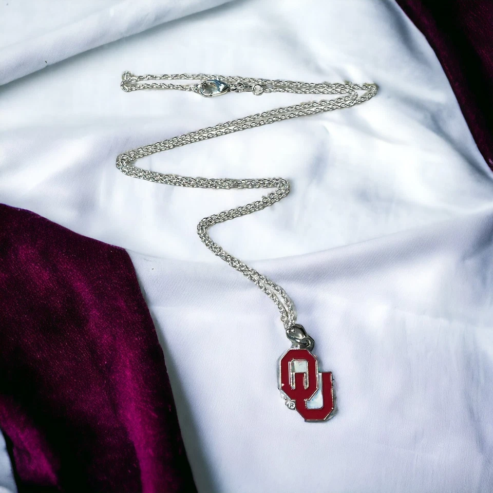 OKLAHOMA SOONERS LOGO PENDANT NECKLACE - Image 1 of 1