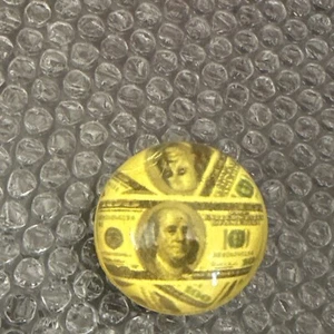 Vintage 90s Rubber Bouncy Ball W/Hundred Dollar Bill Inside Vending Machine Toy - Picture 1 of 7