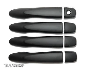 MATTE BLACK 4DR HANDLE HAND COVER FITS NISSAN FRONTIER NAVARA NP300 D23 2016-18 - Picture 1 of 5