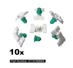 10 PCS For BMW 3-Series E36 E46 Door Side Moulding Bump/Rub Strip Trim Fasteners - Picture 1 of 1