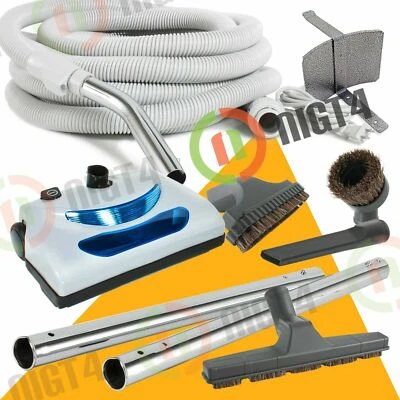Kit de limpieza de accesorio de cabezal eléctrico de manguera eléctrica de 30 pies para aspiradora central Foto 1 de 4