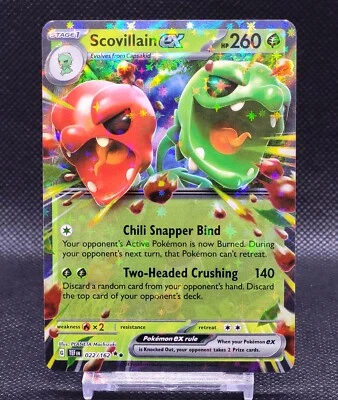 Scovillain ex 022/162 - SV05: Temporal Forces (TEF) Double Rare Holo Pokemon - Image 1 of 4