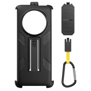 Funda de teléfono con clip trasero con mosquetón negra para Ulefone Armor 23 Ultra Ulefone - Imagen 1 de 8