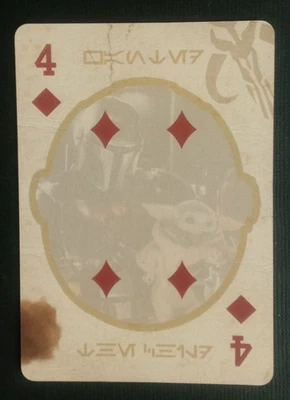 Disney Star Wars The Mandalorian Grogu Playing Card 4 Diamonds - Image 1 of 2