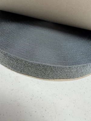 1.5" Nylon Gray- Sew-On Loop fastener - 50 Yards - Image 1 of 3