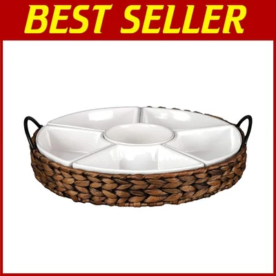 Gold Serving Tray Set: 7-Piece Platters for Parties - Image 1 of 4