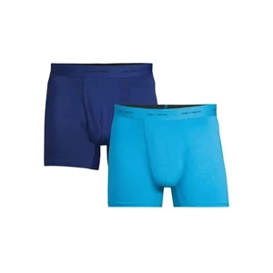 Coppia Slip Boxer Ladri XL Uomo 38-40 Blu Azione Asciugatura Rapida Misto 2pz #GMC - Foto 1 di 4