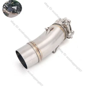 For Kawasaki Ninja 500 Z500 400 Z400 2024 2025 Exhaust Middle Link Tube Slip On - Bild 1 von 8