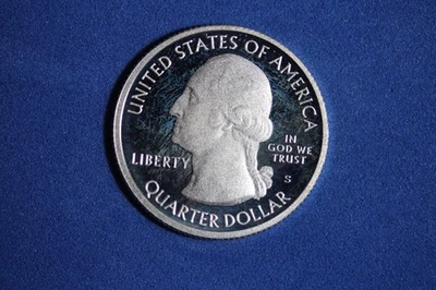 2010 S ARKANSAS HOT SPRINGS SILVER PROOF WASHINGTON QUARTER #K57107 - Image 1 of 2