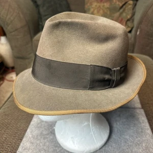 Vintage Royal Stetson Fedora John B Stetson Company 7 1/8. Chocolate Brown USA - Picture 1 of 9