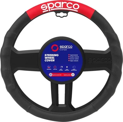 Coprivolante SPC1111 auto universale nero e rosso poliestere 38cm SPARCO - Imagen 1 de 4
