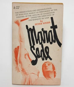 MARAT SADE BY Peter Weiss Pocket Books 1972 Drama / Movie Tie In Vintage PB - Imagen 1 de 5