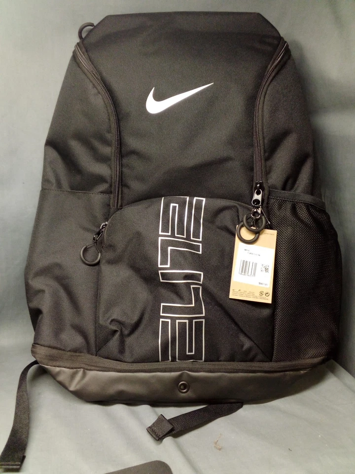 Nike Varsity Elite Backpacks Bubble Strap (32L) Black/Black/Metallic Silver