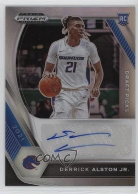 2021-22 Panini Prizm Draft Picks Silver Derrick Alston Jr #DP-DAJ Auto - Image 1 of 2