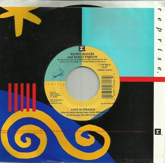 Kenny Rogers And Dolly Parton – Love Is Strange / Walk Away 45 - Image 1 of 1