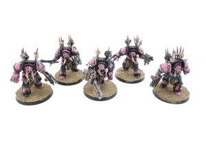 Terminators [x5] Chaos Space Marines [Warhammer 40K] Parcialmente pintado - Imagen 1 de 2