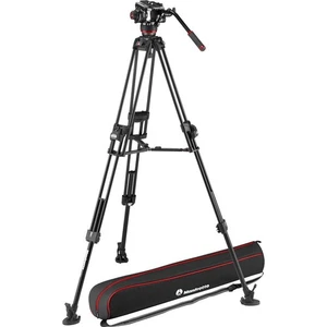 Manfrotto 504X Fluid Video Head & 645 FAST Aluminum Tripod - Picture 1 of 18