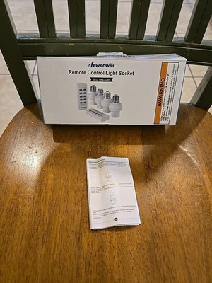 DEWENWILS Remote Control Light Lamp Socket Programma,HRLS24R 4 Sockets 1 REMOTE  - Image 1 of 4