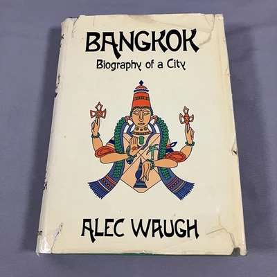 Vintage Bangkok Biography of a City Alec Waugh Hardcover Map Photos 1970s Dust J Foto 1 de 4