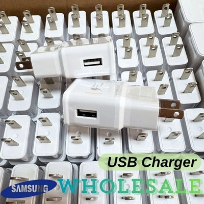 Cargador de Pared USB para Samsung Android Adaptador Rápido Bloque Carga Ladrillo Caja Lote Foto 1 de 4