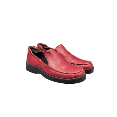 Footprints Women's Size 8 US 39 EU By Birkenstock Natoma Red Leather Loafers - Image 1 of 4