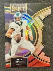 2023 Select Premier Level Jalen Hurts Black & Red Prizm Die-Cut Philadelphia - Picture 1 of 2