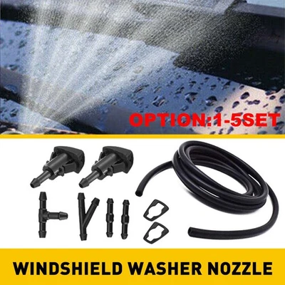 Kit de boquilla de chorro de pulverización de líquido para lavadora de parabrisas delantera para 11-17 RAM 1500 2500 3500 Foto 1 de 4