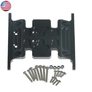 Placa de transmisión de deslizamiento central de aleación negra sobre orugas 1/10 para Axial SCX10 RC - Imagen 1 de 8