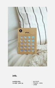 Suatelier Sonia PVC Transparent Stickers 1658-54| Hologram Sparkle Hea - Picture 1 of 9