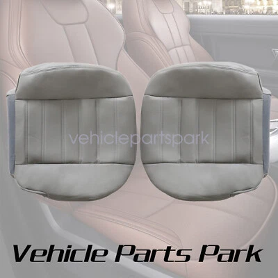 2003-2007 Fit For Hummer H2 SUV & SUT Driver & Passenger Leather Seat Cover Gray - Image 1 of 4