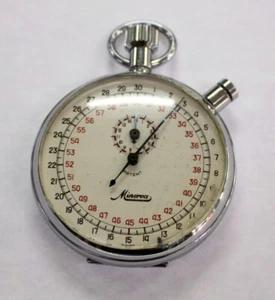 Vintage Minerva Mechanical Stopwatch Swiss Made - Picture 1 of 8