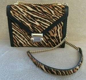 Bolso bandolera MICHAEL KORS Whitney cuero becerro caramelo nuevo con etiquetas - Imagen 1 de 8