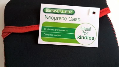 Black Neoprene case Ideal for a Kindle - Image 1 of 2