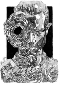 TERMINATOR ORIGINAL ART "T-1000" by Spectroxart - Picture 1 of 2