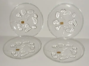 ST. MALO LUMINARC GLASS DESSERT PLATE SET ~ FRANCE ~ VINTAGE ~ RETIRED - Picture 1 of 7