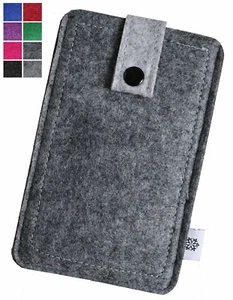 Schutz Tasche Handy Hülle für Samsung Etui aus Filz Cover Reißfest Case