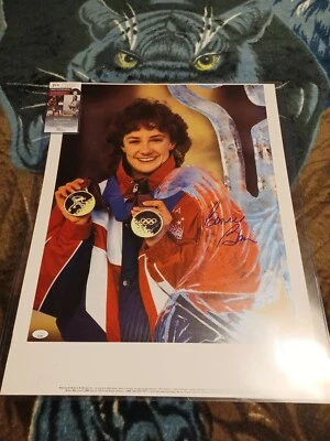 Bonnie Blair 24x20 5x Gold Medal USA Olympic Speed Skater JSA, Rare Huge Poster - Image 1 of 4