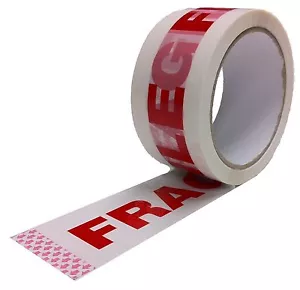 36 ROLLOS DE CINTA DE PAQUETE FUERTE ""FRÁGIL"" IMPRESA 48 x 66 metros - Imagen 1 de 1