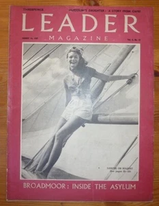 LEADER MAGAZINE Vol 4 No 41 16TH AUG 1947 CLARK GABLE DANCER ON HOLIDAY COVER - Picture 1 of 17